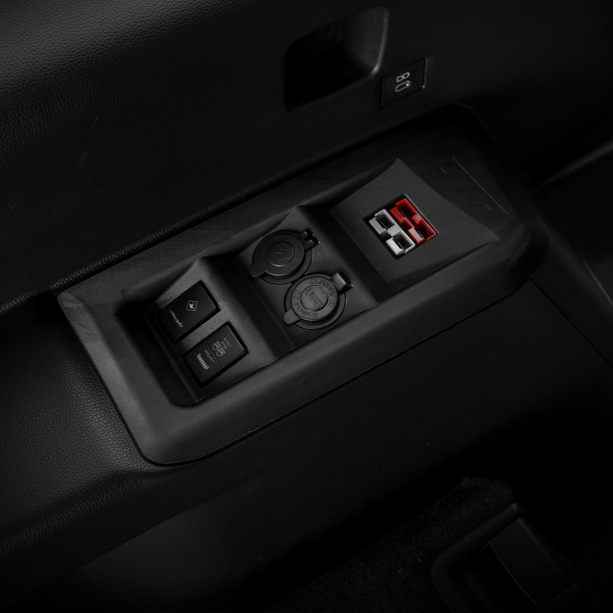 Overland Tourers Australia OTA Prado 250 rear cup-holder socket bank · supplier family reference